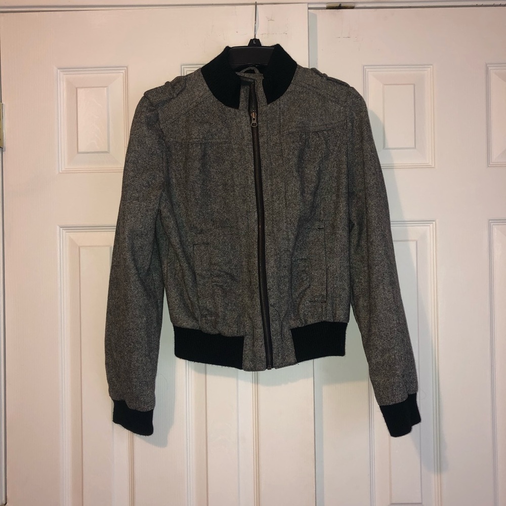 Heritage 1981 Black & Gray Speckled Bomber Jacket